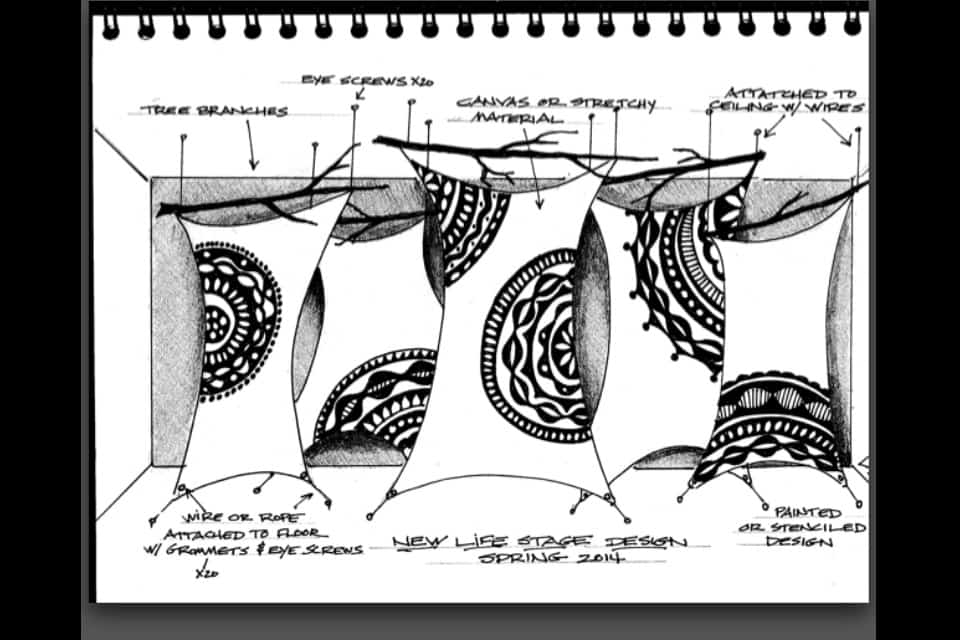 Church Stage Design with Stretch Shapes