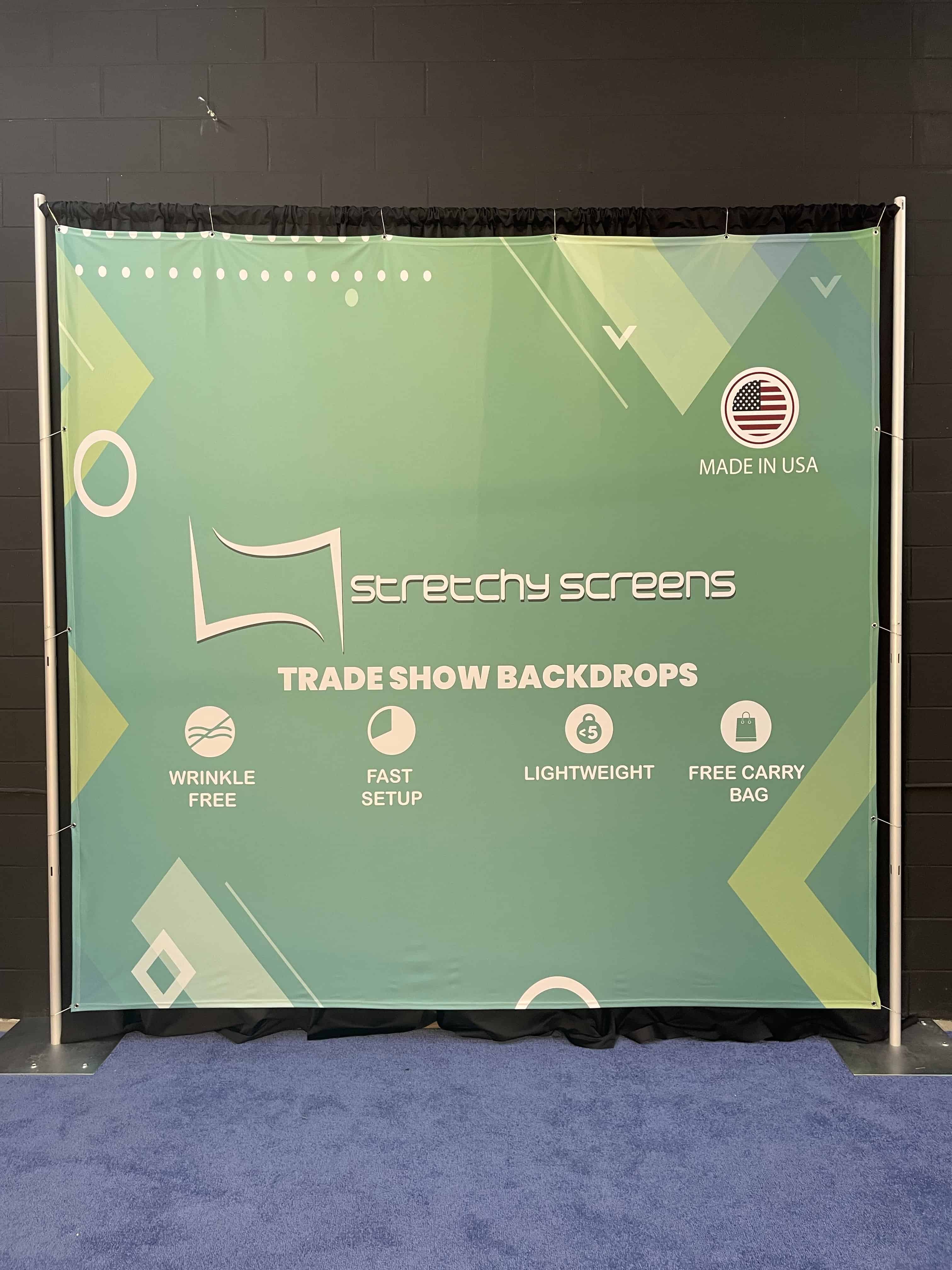 10 Ft Easy Trade Show Backdrop Package - StretchyScreens