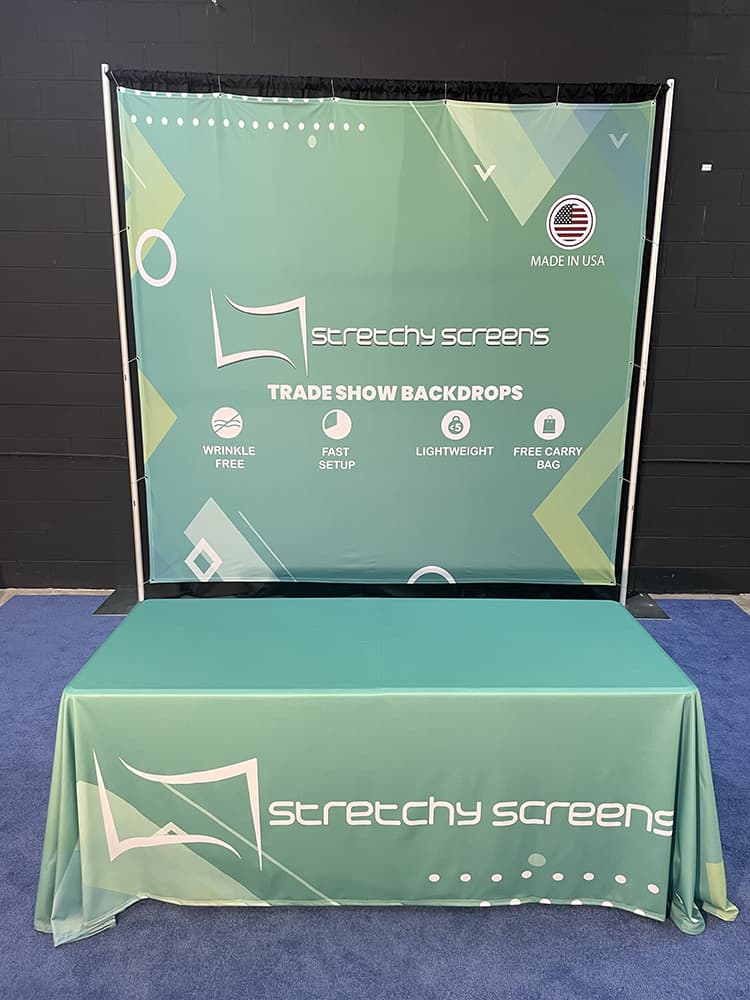 10 Ft Easy Trade Show Backdrop Package - StretchyScreens