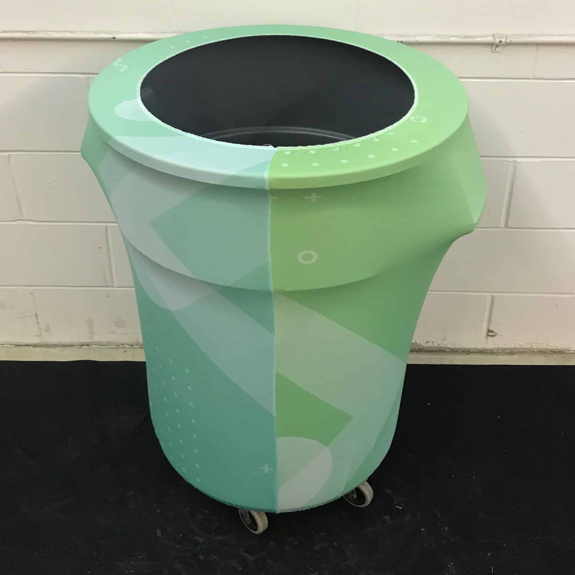 Custom Printed Trash Can Cover - 55 Gallon Garbage Can Cover