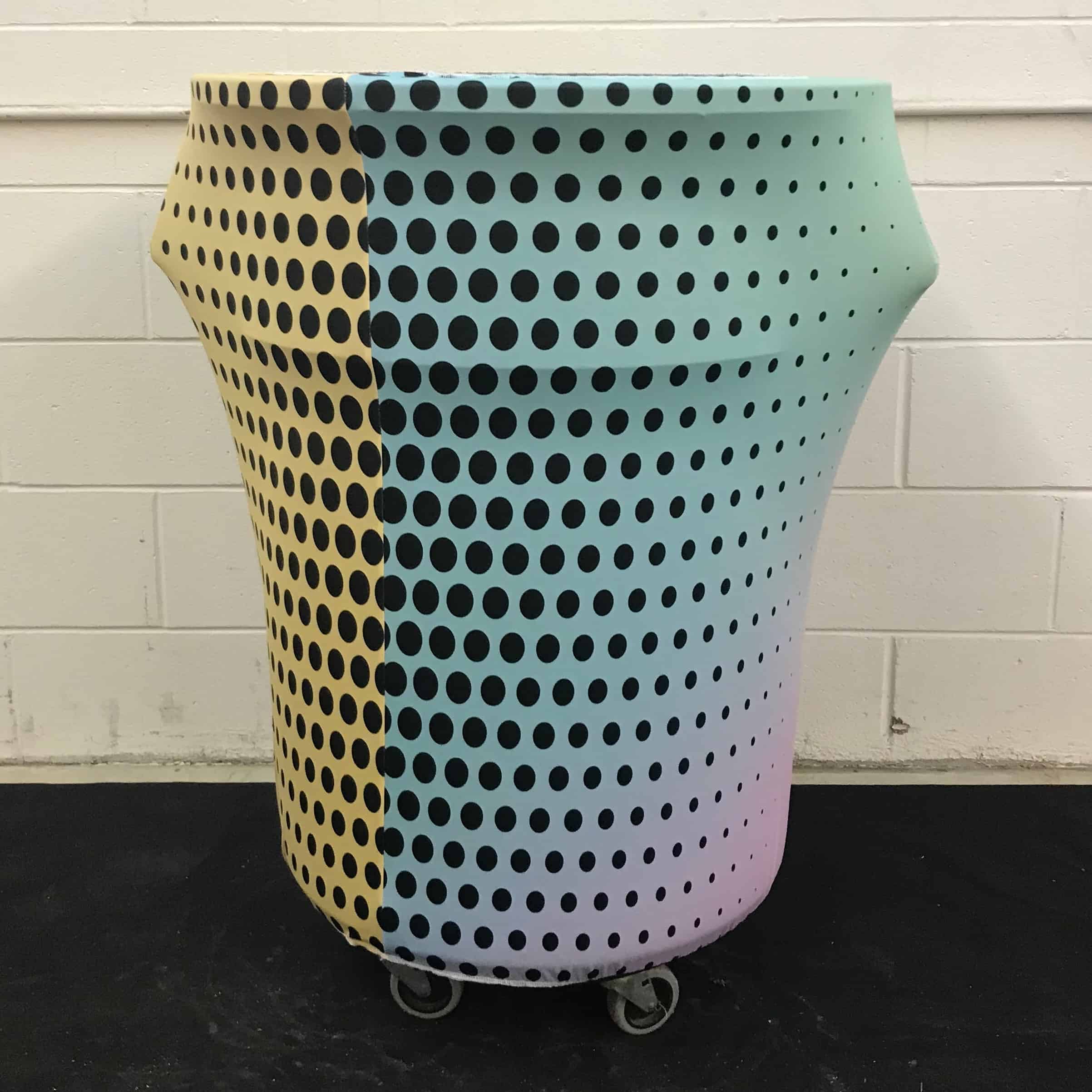 Custom Printed Trash Can Cover - 55 Gallon Garbage Can Cover - StretchyScreens