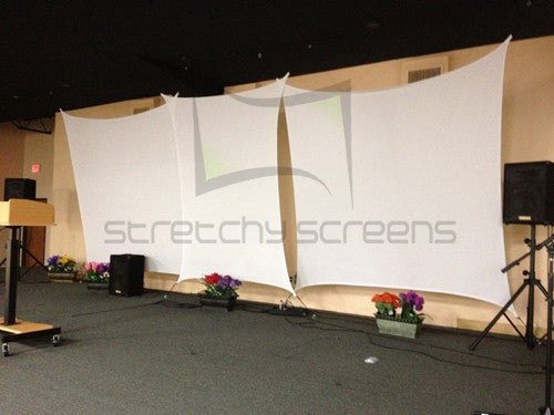 4 Point - Spandex Projector Screen - StretchyScreens