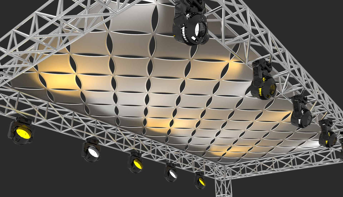Truss Shade Structures - Stretch Fabric Panels | StretchyScreens