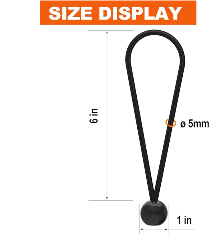 Bungee Ball Cords - 8 Pack