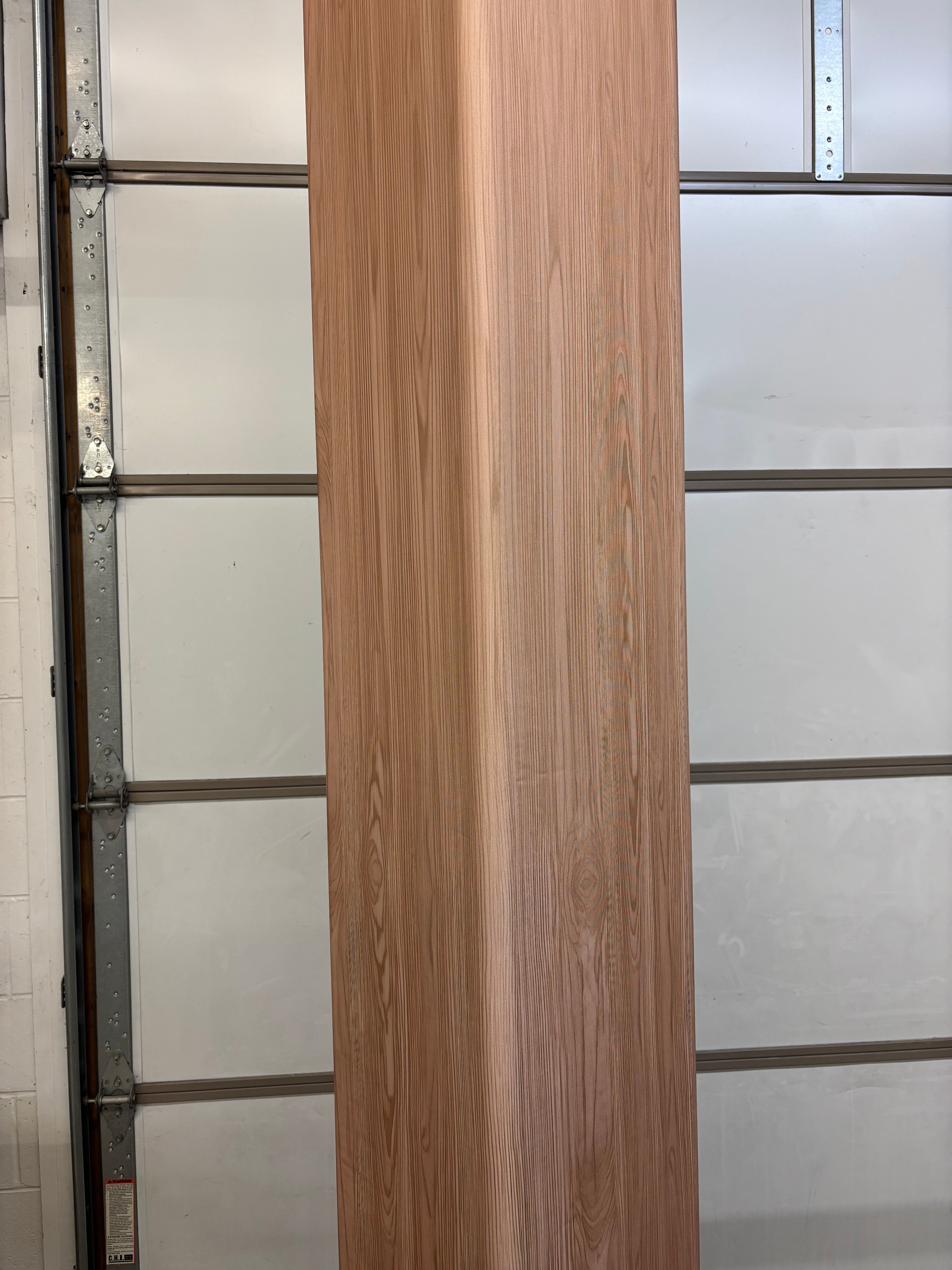 12x12 printed truss covers wood look light color