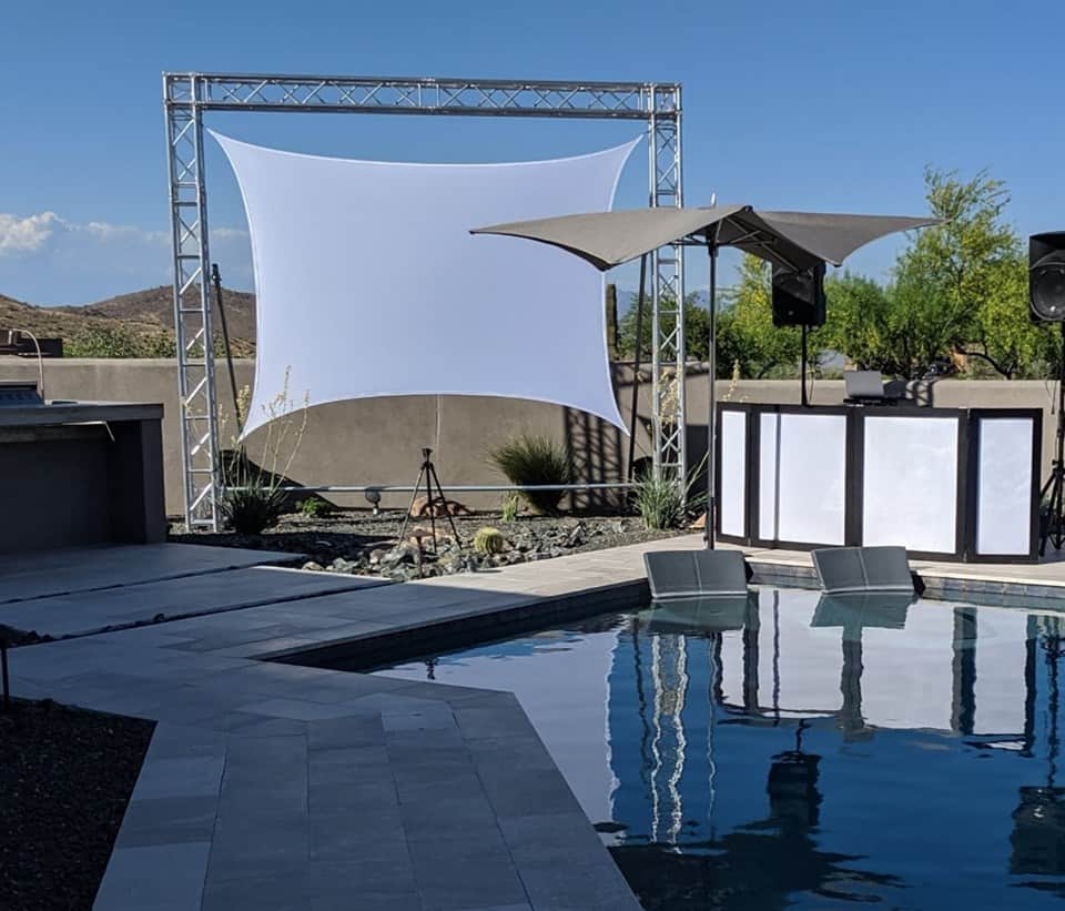 4 Point - Spandex Projector Screen - StretchyScreens