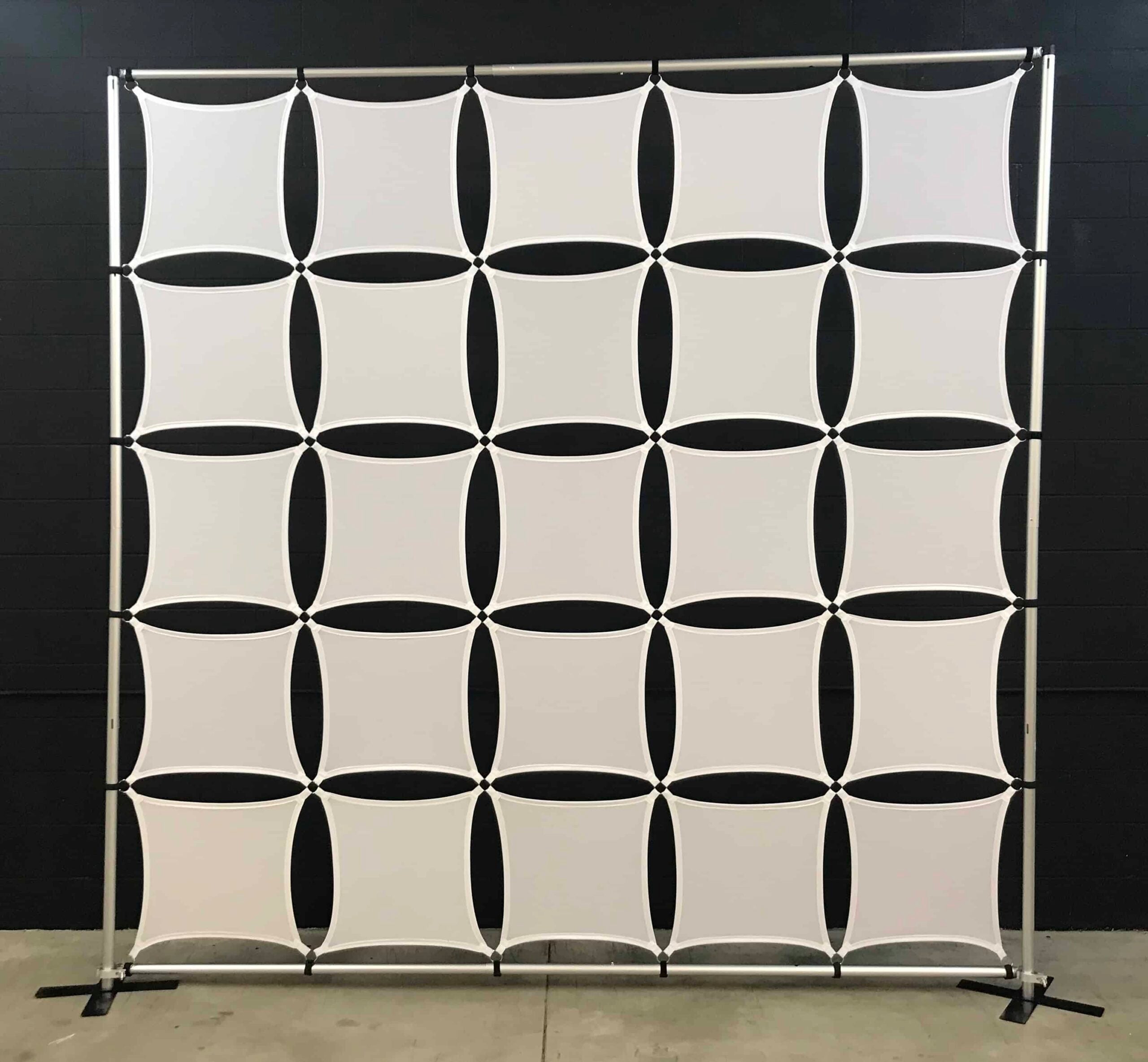 10x10 Ft Square Panel Wall - With Frame - StretchyScreens