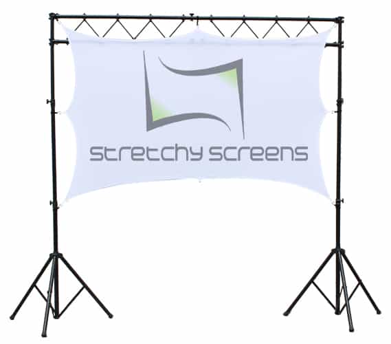 10 Ft Portable Projection Screen with Frame - StretchyScreens