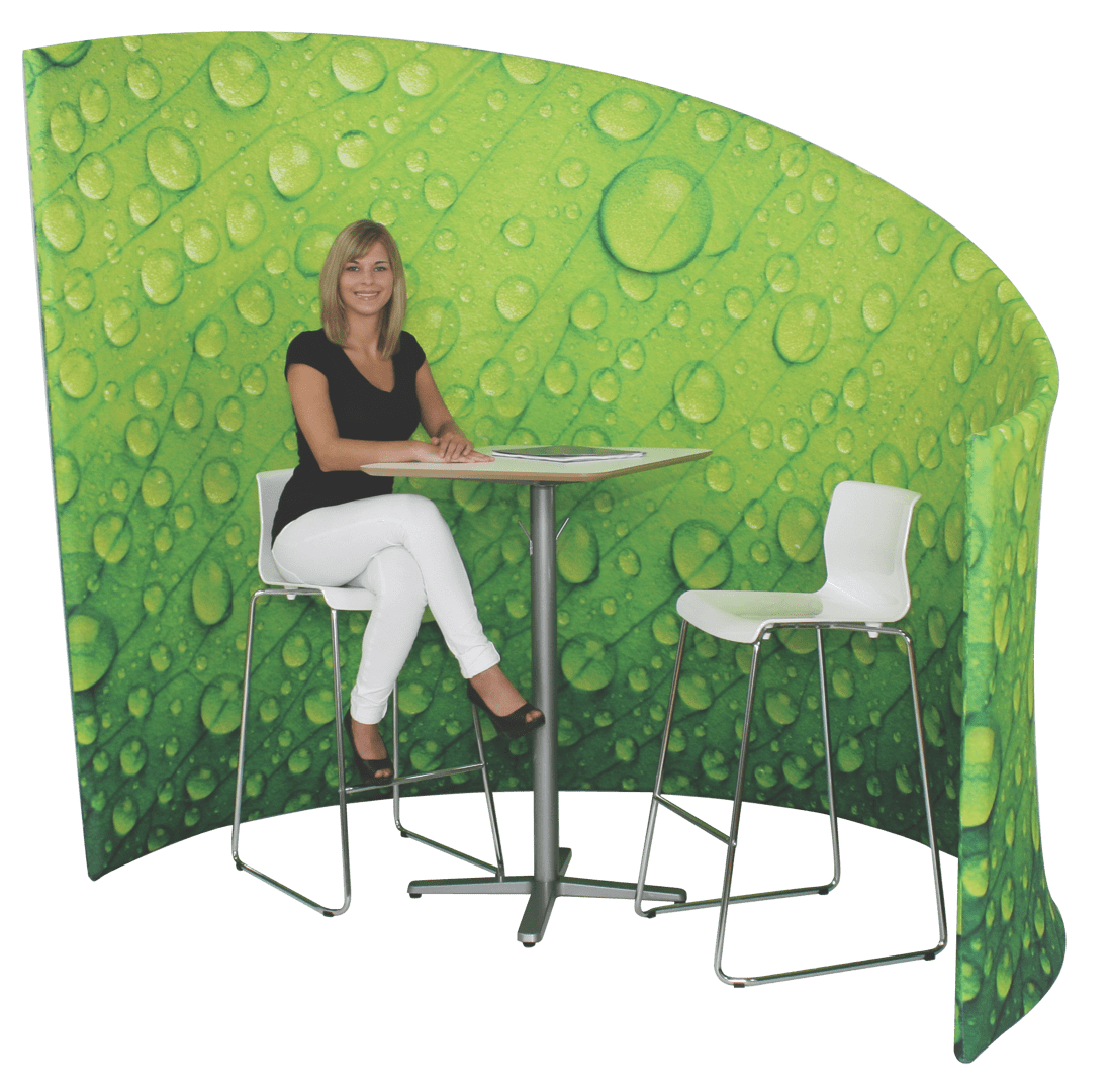 C-Shaped Conference Wall - StretchyScreens